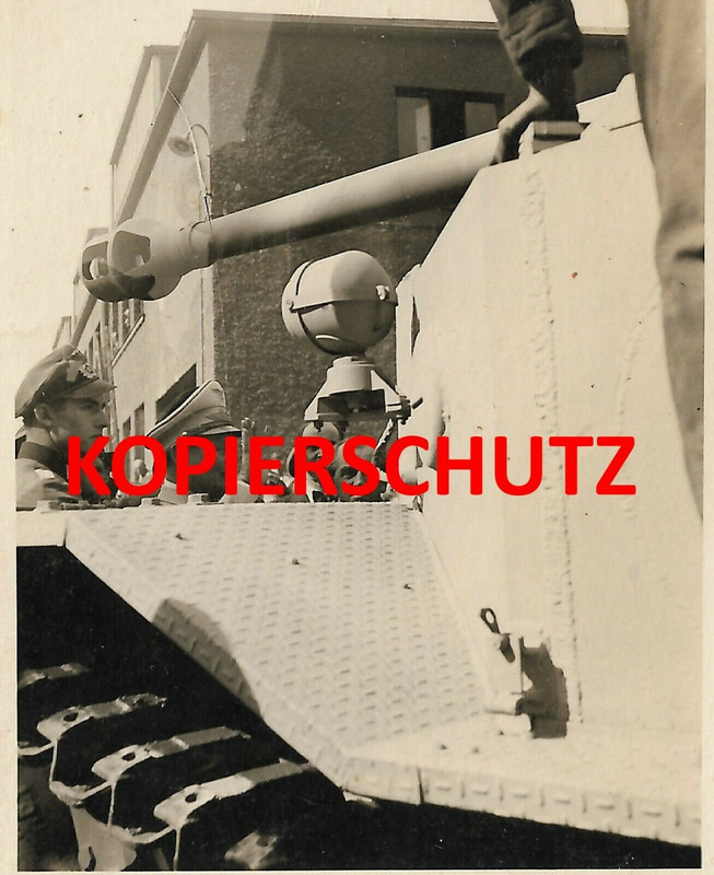 Foto Panzer Detail Elefant Ferdinand Tiger LW Zimmerit Balkenkreuz 194344 (8)