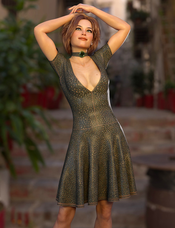 dForce Ayden Dress for Genesis 8 Females