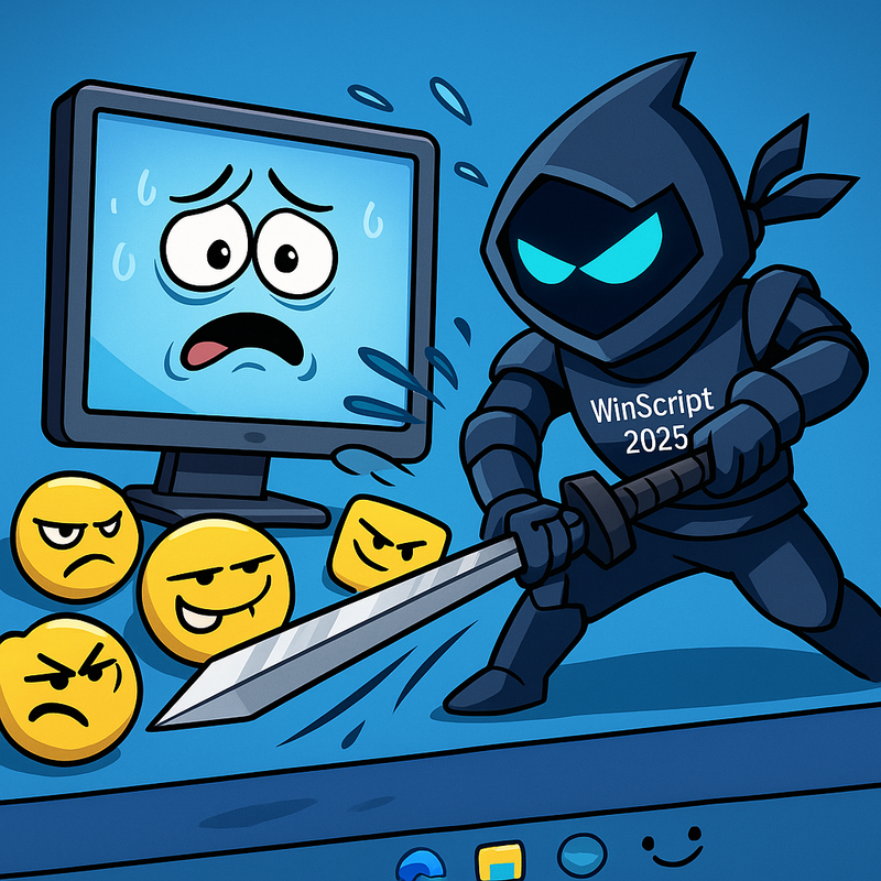 WinScript 2025: Dê um CTRL+DEL no Lag do seu Windows!