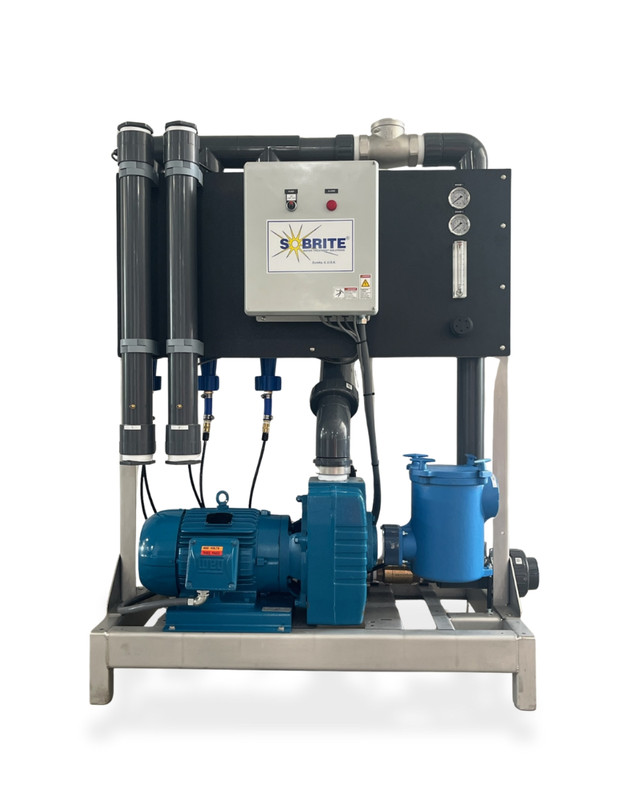 Water reclaim system rear view