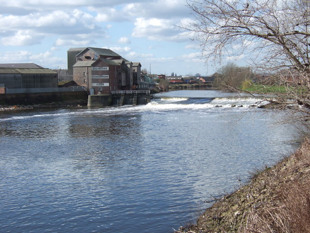 River Calder - UK river flowing through England