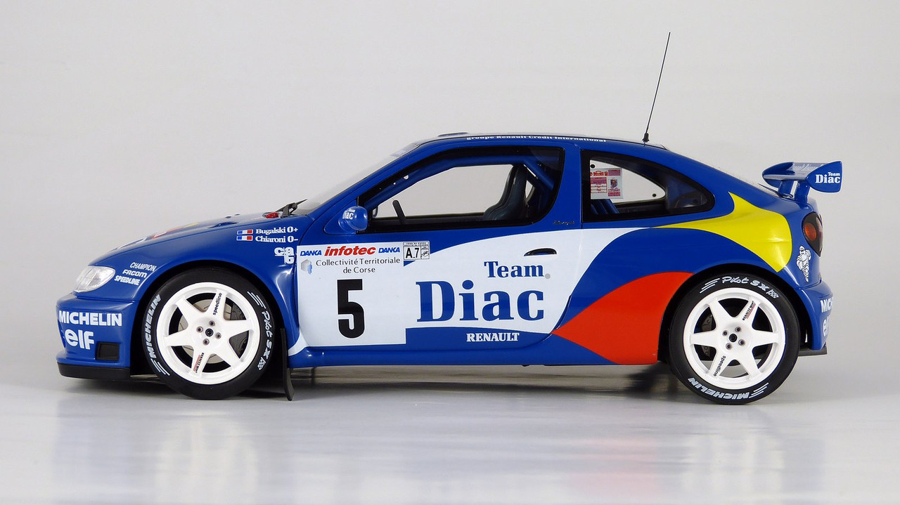 1:18 Otto Renault Megane Maxi Kit Car #5 Rally Tour De Corse