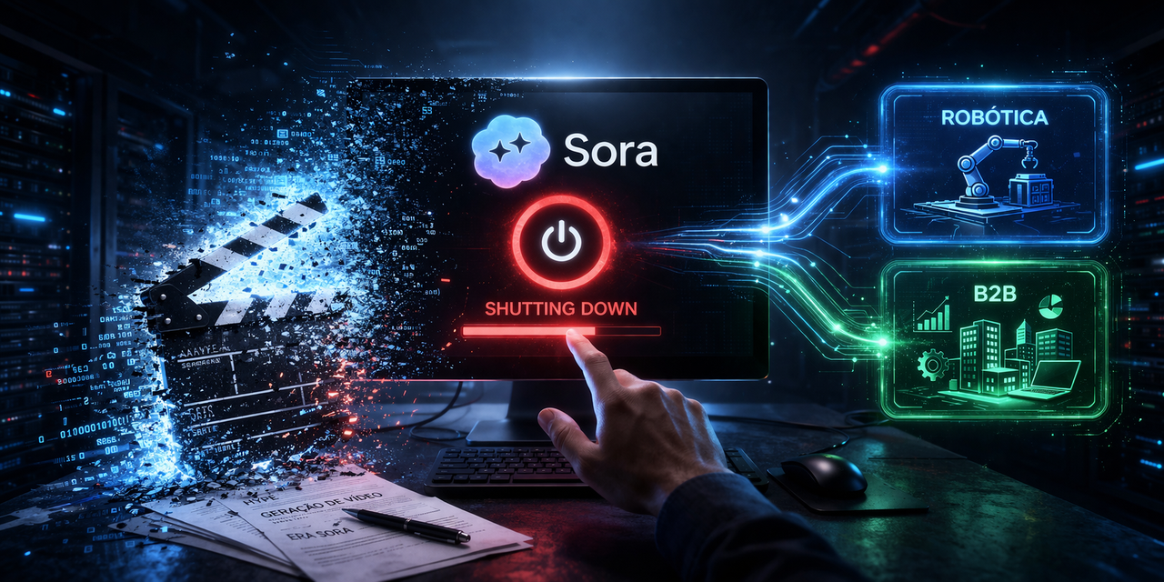 OpenAI desiste do Sora e corta “side quests” consumer: o início da corrida pela lucratividade real em 2026