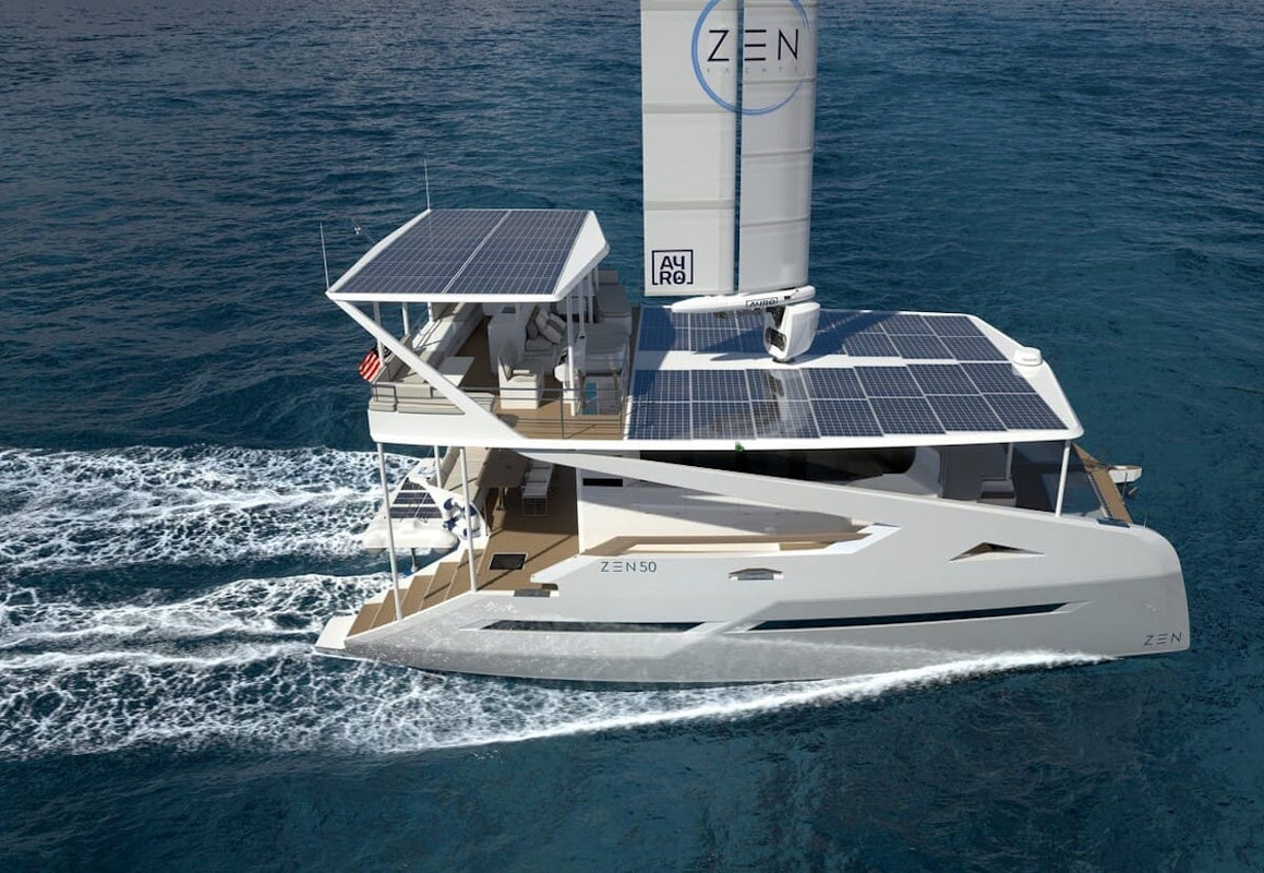 zen50 yacht elettrico solare catamarano foto
