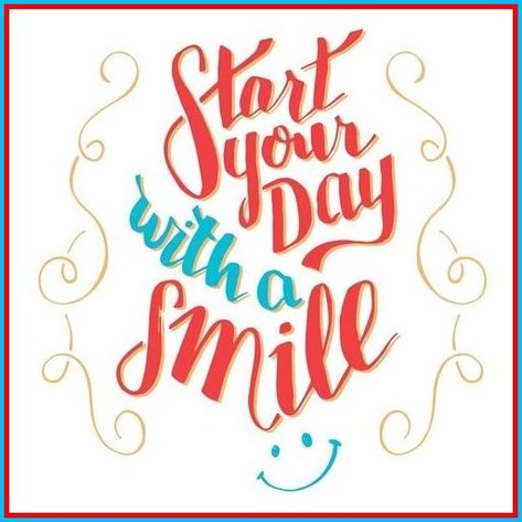 Smile-to-start-day