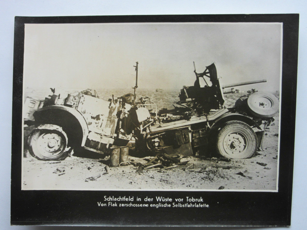 SCHLACHTFELD TOBRUK ENGLISCHE ZERSTÖRTE SFL