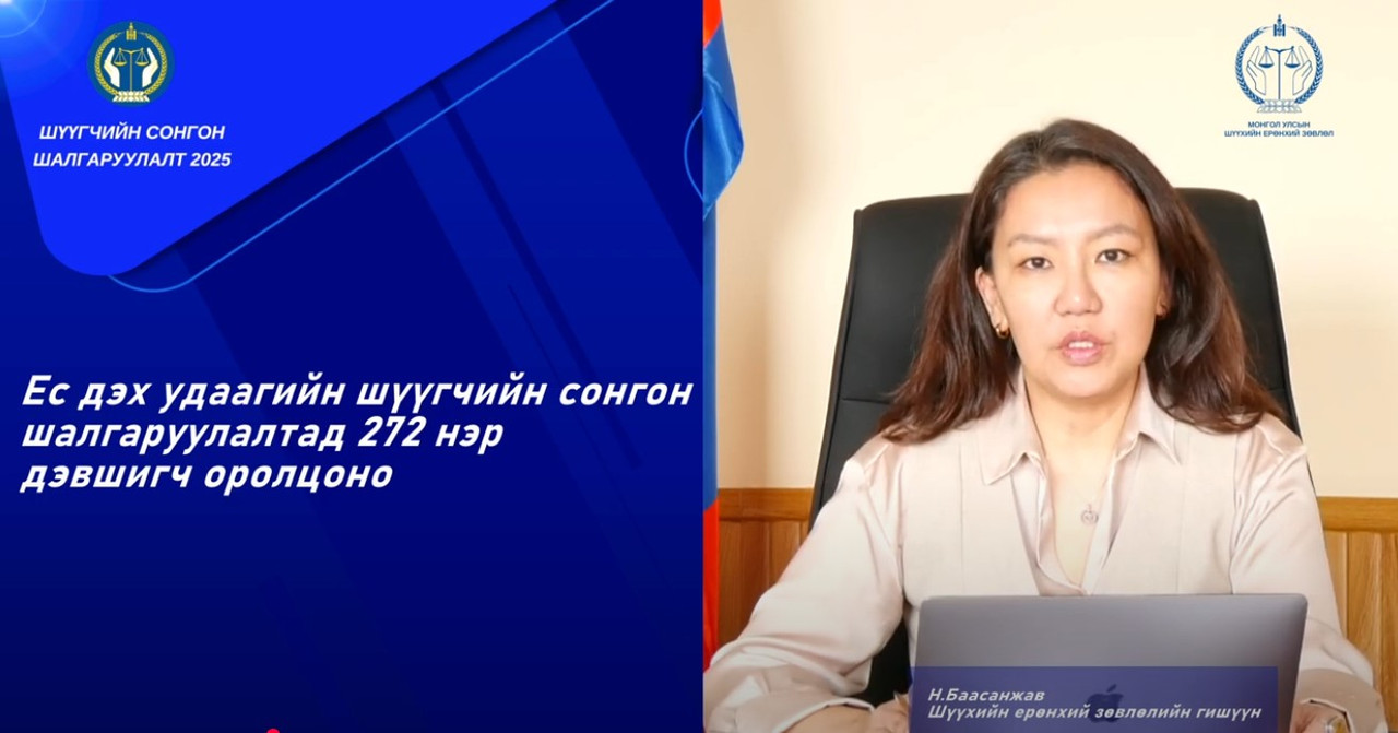 АНХАН, ДАВЖ ЗААЛДАХ БОЛОН ХЯНАЛТЫН ШАТНЫ ШҮҮХИЙН ШҮҮГЧИД НЭР ДЭВШИГЧДИЙН ТАЛААР ИРГЭДЭЭС АВАХ САНАЛ, ШҮҮМЖ, АСУУЛТ