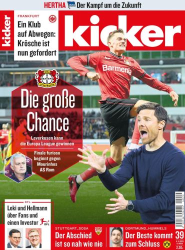 Cover: Kicker Sportmagazin No 39 vom 11  Mai 2023