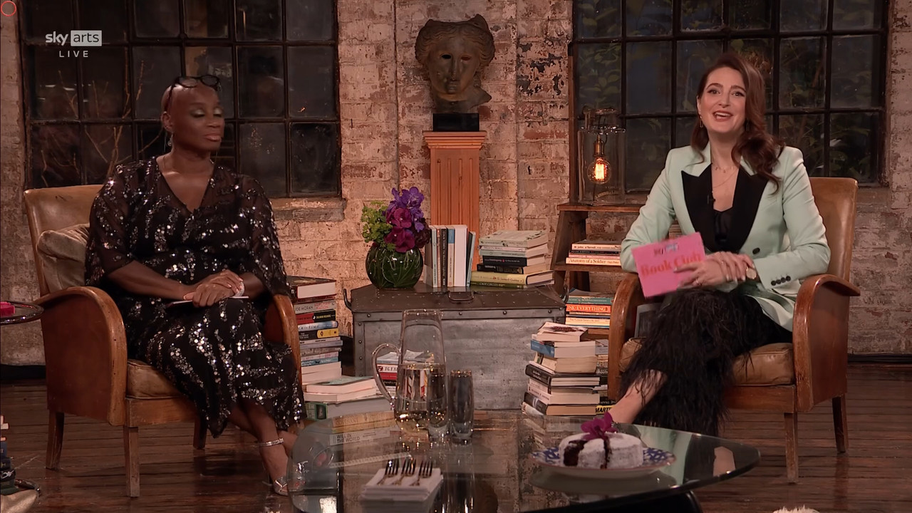 11.22 - 17.00.00 - Sky Arts Book Club Live. Andi Oliver and Elizabeth....ts_snapshot_00.27.16.094