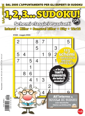 123 Sudoku N.224 - Maggio 2024