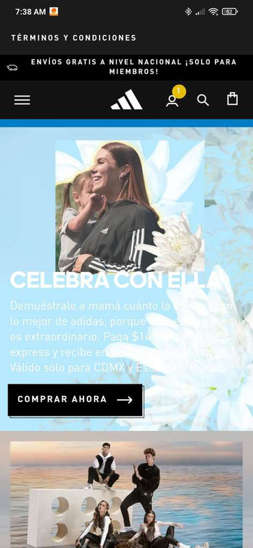 Adidas: en compras superiores a ,499.00 obtén un 20% de descuento adicional 