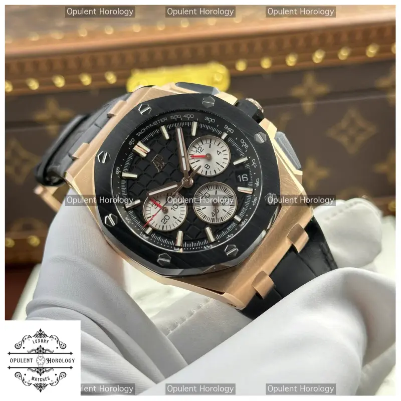 AP Royal Oak Offshore Chronograph Replica | 43mm Titanium Blue Dial Calibre 4401