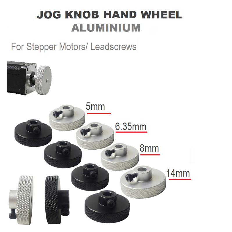 Manopola Jog Hand Wheel Con Attacco Per Motore Passo-Passo, CNC E Stampanti 3D