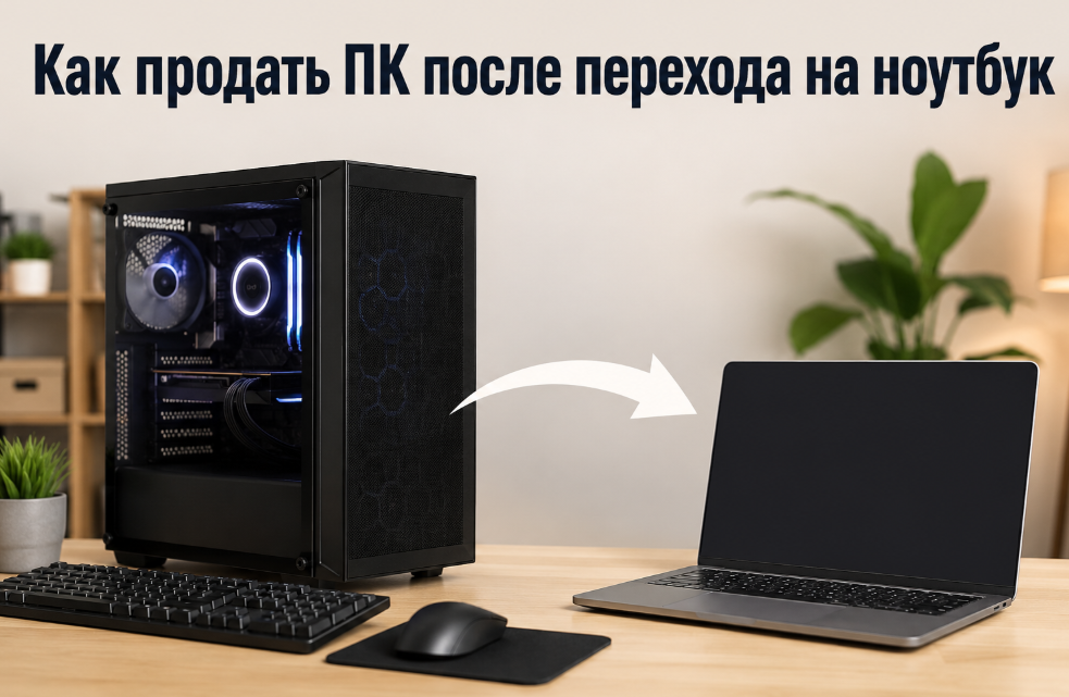 Продажа ПК после перехода на ноутбук