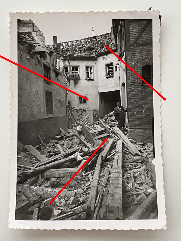 Foto Bruchsal Baden Württemberg Bombenangriff 20.9. 1940 Vinzentiushaus