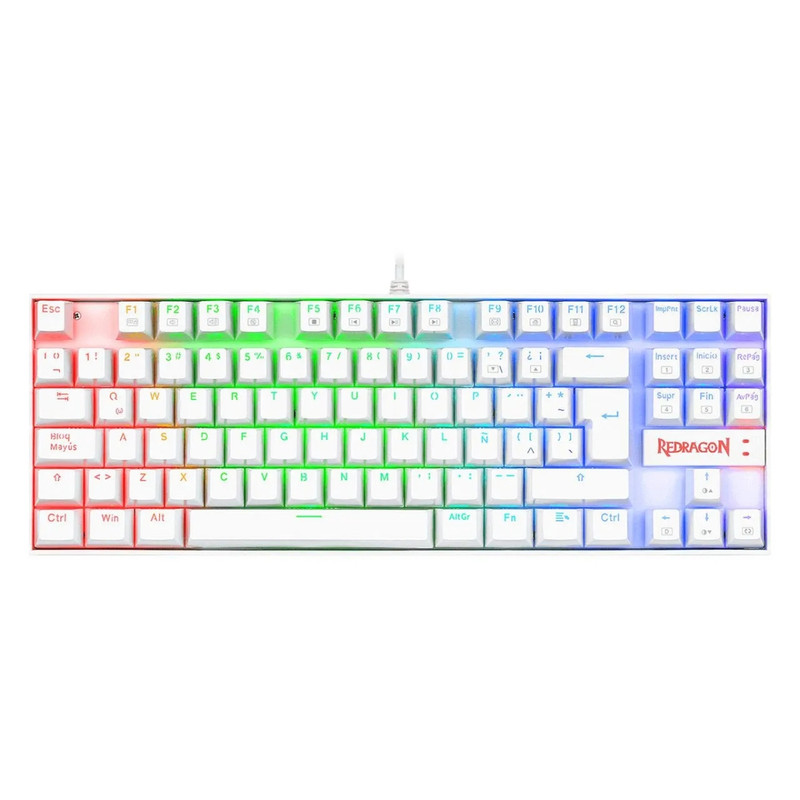 TECLADO REDRAGON KUMARA K552 RGB WHITE