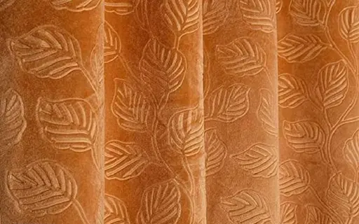 LEAF VELVET CURTAINS SET OF 1 Color 8 (R705)