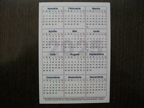 Calendar USR