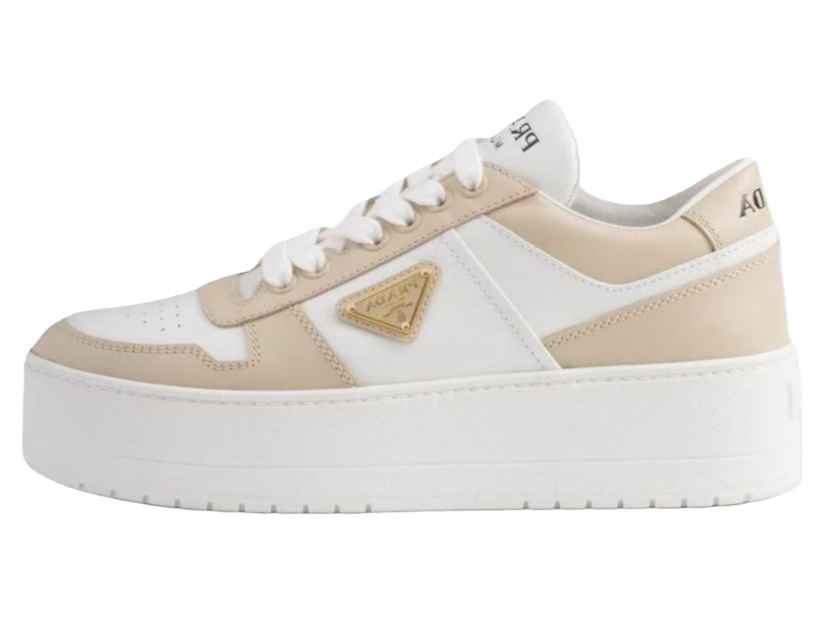 Prada Downtown Bold leather sneakers