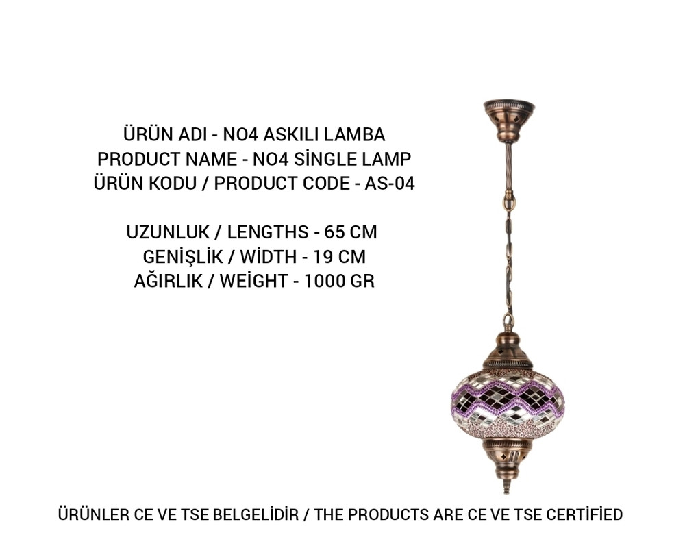 AS-04 mosaic lamp