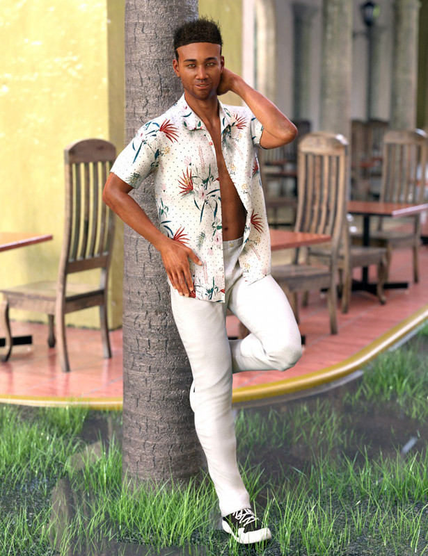 dForce Party Oahu Outfit for Genesis 8 Male(s)