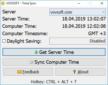 VovSoft Time Sync 2.3 VovSoft Time Sync 2.3