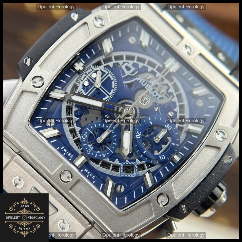 Hublot Spirit of Big Bang Titanium Blue Dial 42 mm Chronograph
