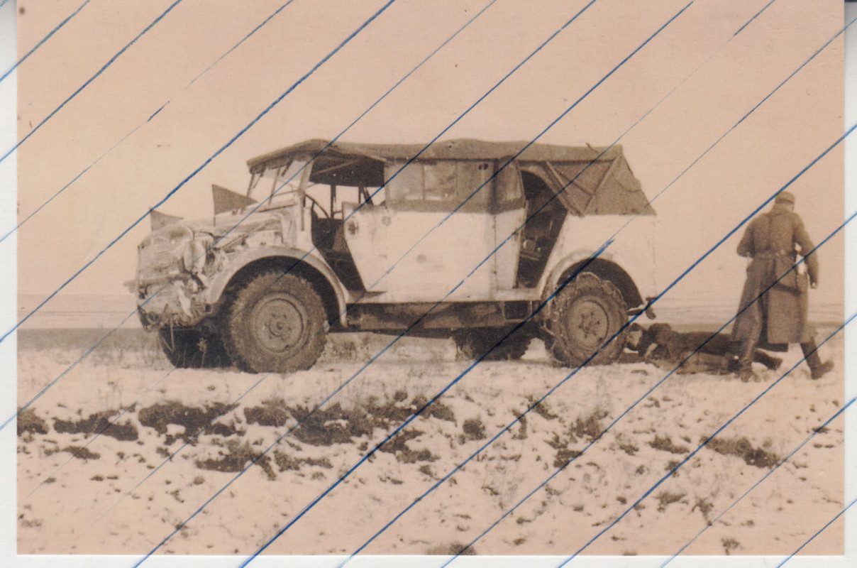 Foto Wehrmacht PKW Auto Stabskübel Pz.Gren Abt.R
