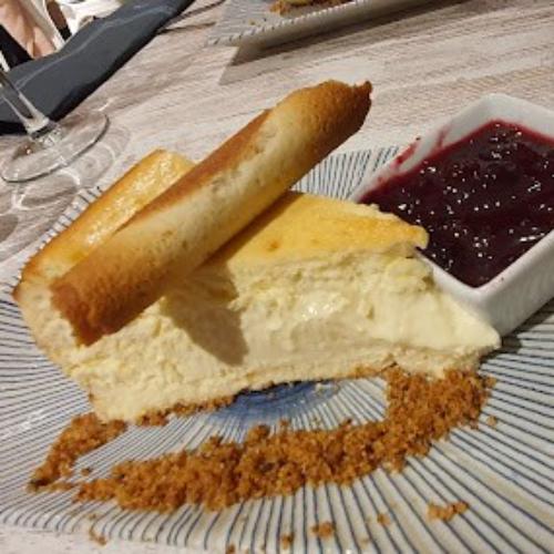 Tarta de queso con frutos silvestres