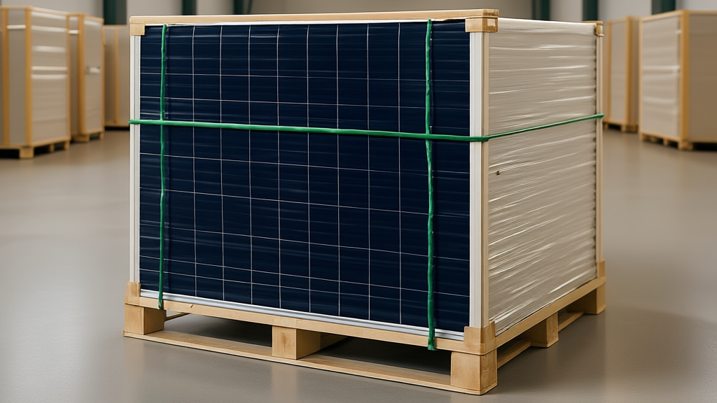 Упаковка солнечных панелей