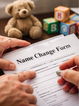 Изменение имени ребенка