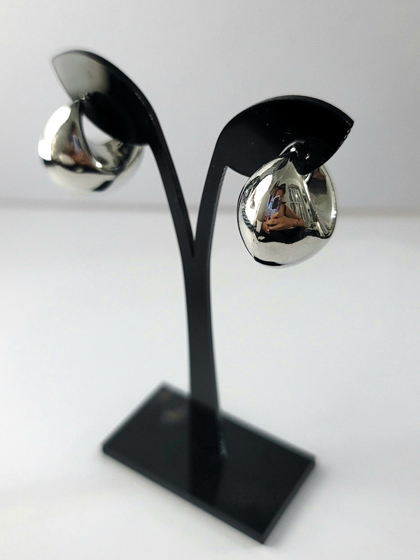 Arete plateado 9