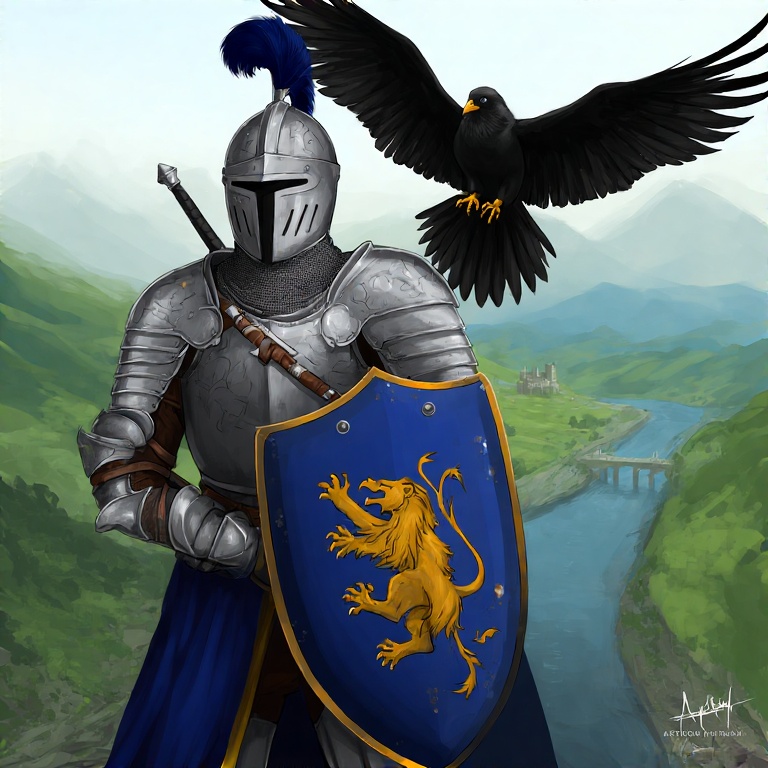 A-medieval-knight-in-shining-a-8