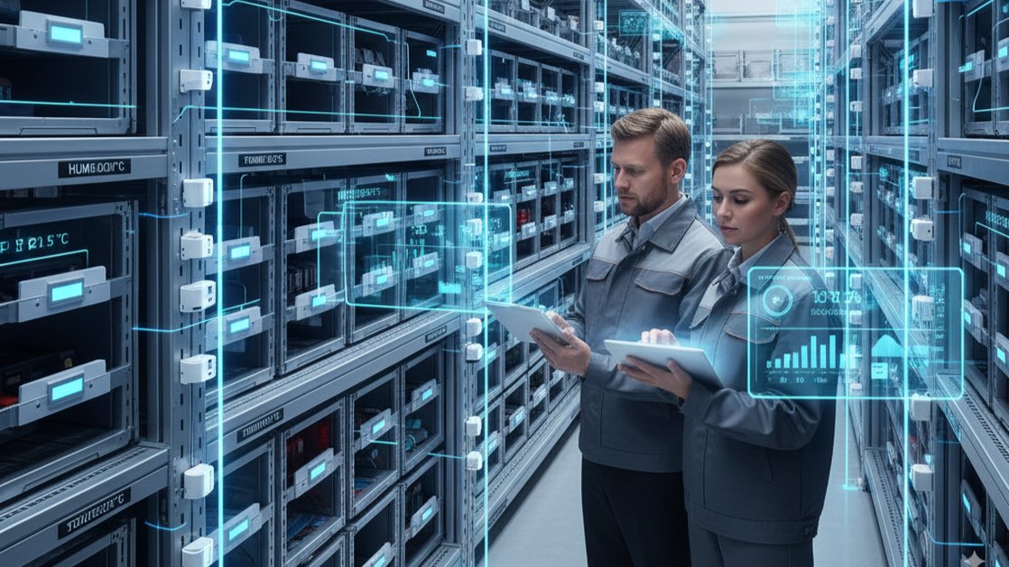 Умные склады с IoT сенсорами и интеллектуальными системами мониторинга складского оборудования