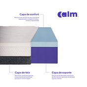 Colchón memory foam viscoelástica Calm