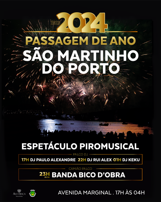 Toupeiras - Passagem de Ano 2024 - são martinho do porto