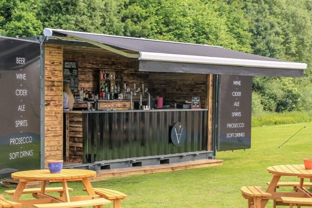 shipping container bar