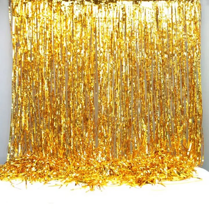 Golden Foil Curtain