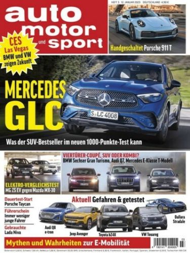 Cover: Auto Motor und Sport Magazin No 03 vom 12  Januar 2023