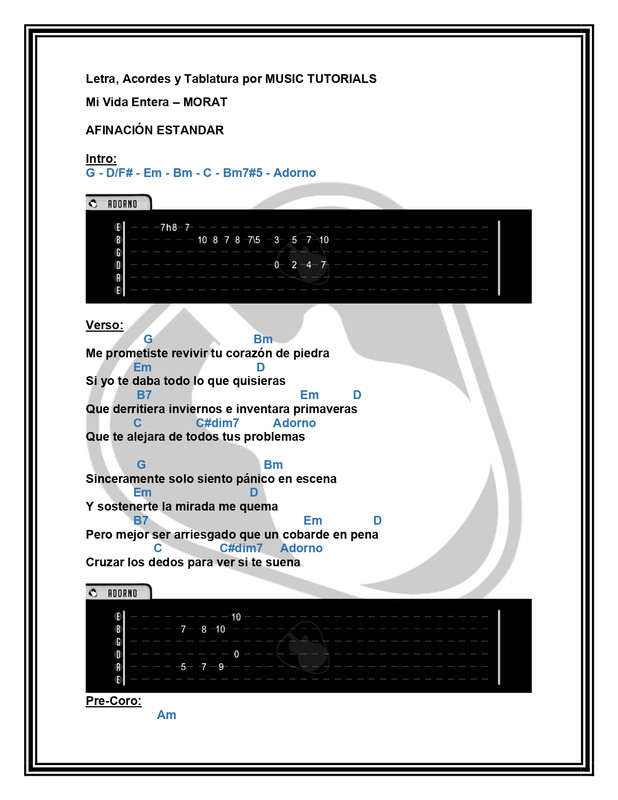 Mi Vida Entera MORAT Letra Acordes y Tablatura by MUSICTUTORIALS_page-0001