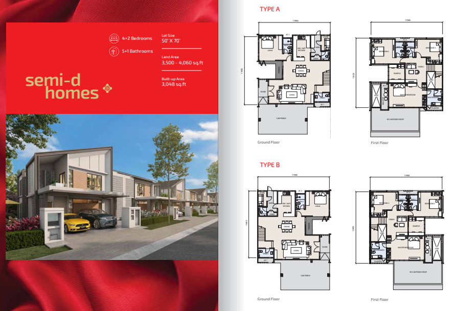 Casablanca 3 Type A floor plan in Setia Alam Impian, Shah Alam, Selangor