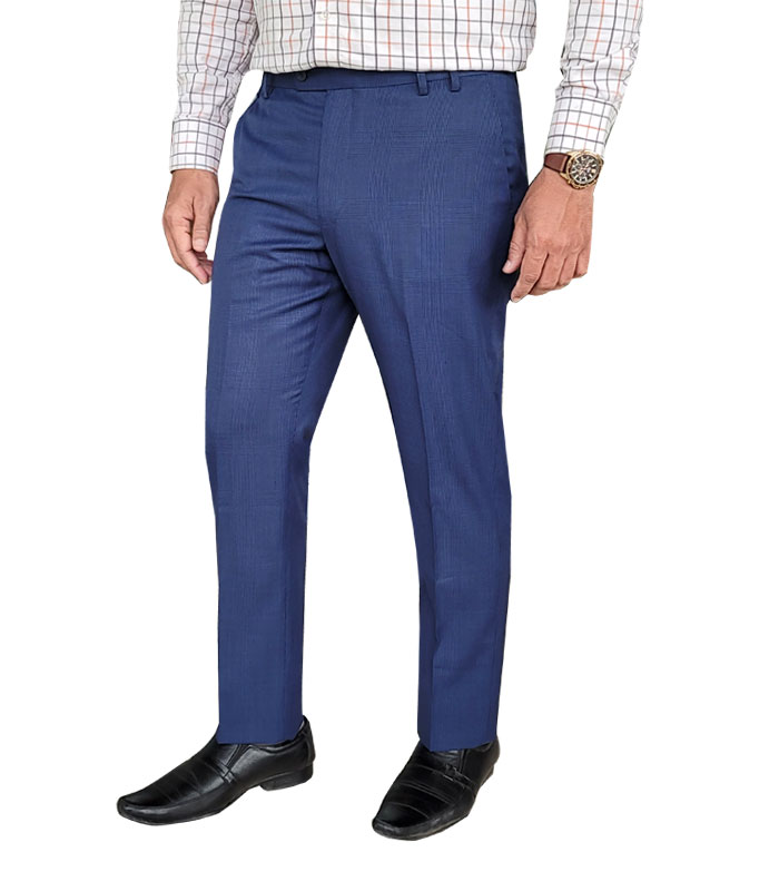 Men’s Formal Trouser Slim Fit Plain Front Cross Pocket Color: Online 50. DK ASH