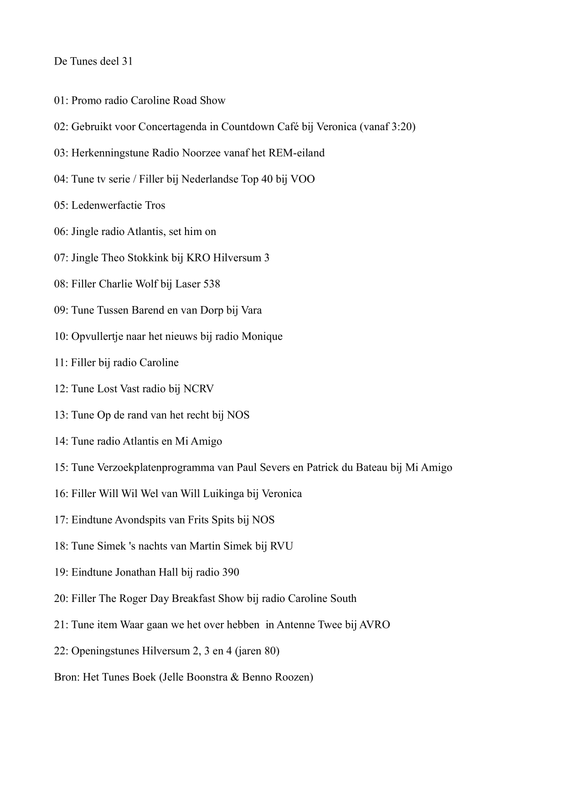 tunes deel 31