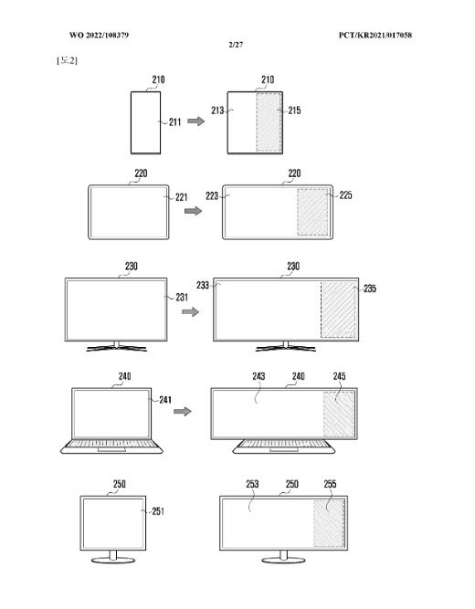 Samsung presenta una patente para una pantalla expandible