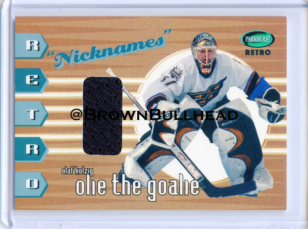 2002 03 ITG Parkhurst Retro Nicknames RN 27 Olaf Kolzig Washington Capitals COPY 8A