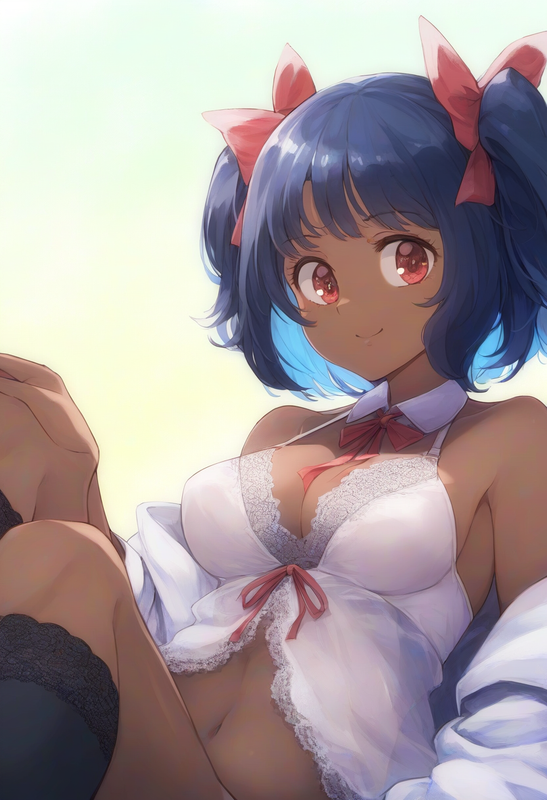 1girl, 1970s (style), multicolored background, upper body, very dark skin, red e s-391422416