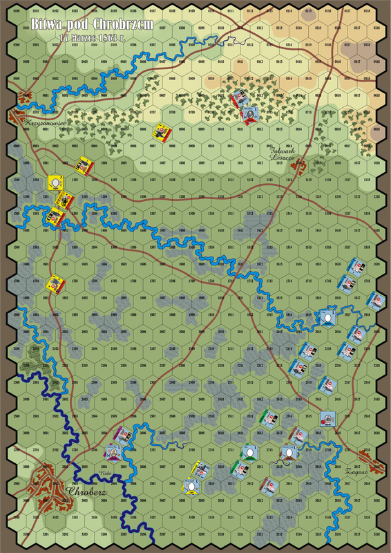 Powstanie Styczniowe 1863Map
