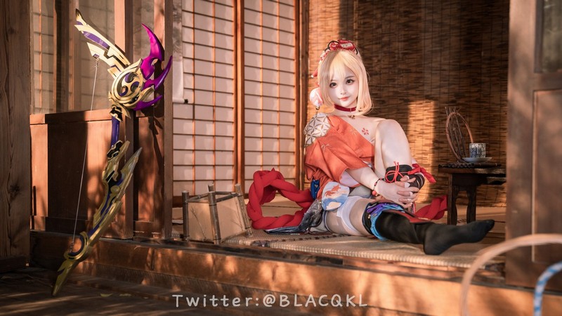 白莉爱吃巧克力 宵宫 Cosplay 写真集【92P｜502.8MB】插图7