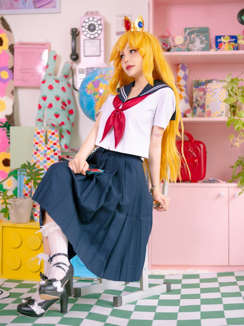 Joyce Lin2x Princess Peach Cosplay 写真图集 55P插图4