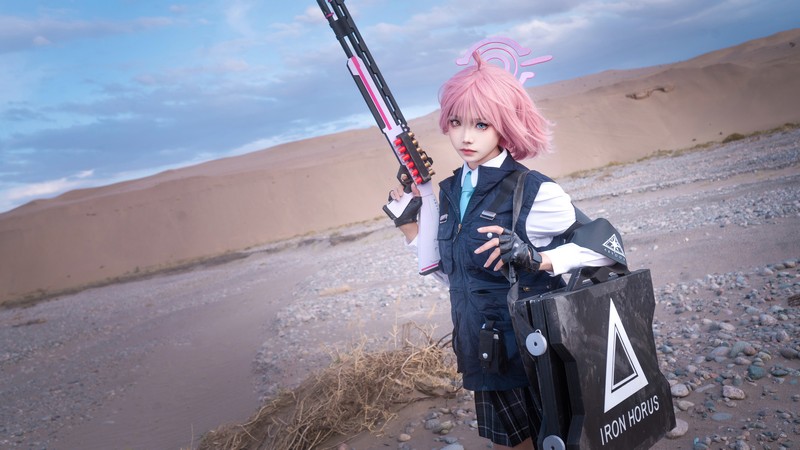 艾西Aiwest 星野Cosplay写真图集 碧蓝档案角色高清美图 49P (290.6M)插图9